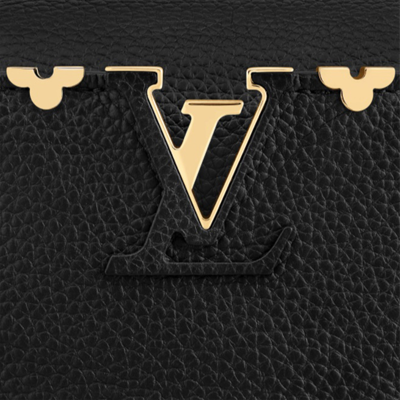 Louis Vuitton CAPUCINES MINI Taurillon Leather Bag M56669 Black